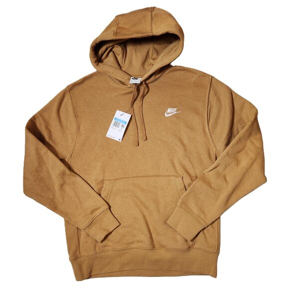 Nike Hoodie Men’s Medium | Cotton-Poly Blend | Flax Color - Picture 1 of 8